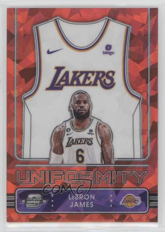 LeBron James 2022 Contenders Optic #5 Uniformity - Red