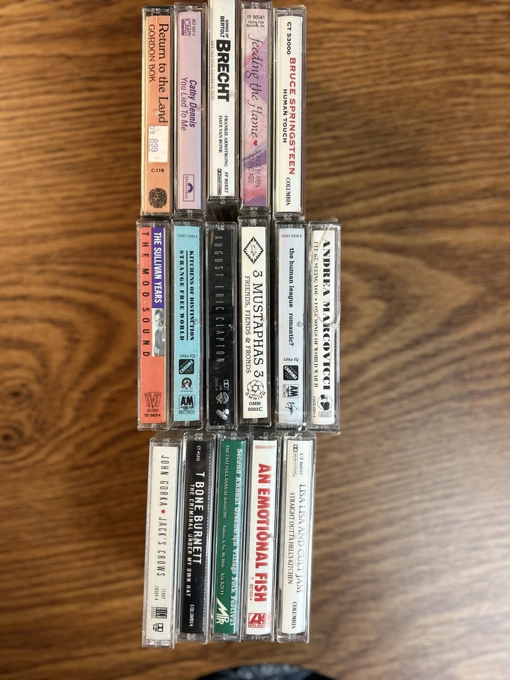 Lot SEALED of 16 Cassette Tapes Music Eric Clapton Bruce Springsteen - Image 2 of 4