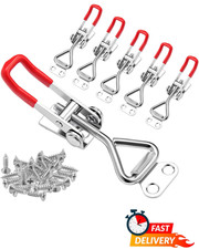 6 Pack Adjustable Toggle Latch Clamp Quick Release 330lb Hold w Screws