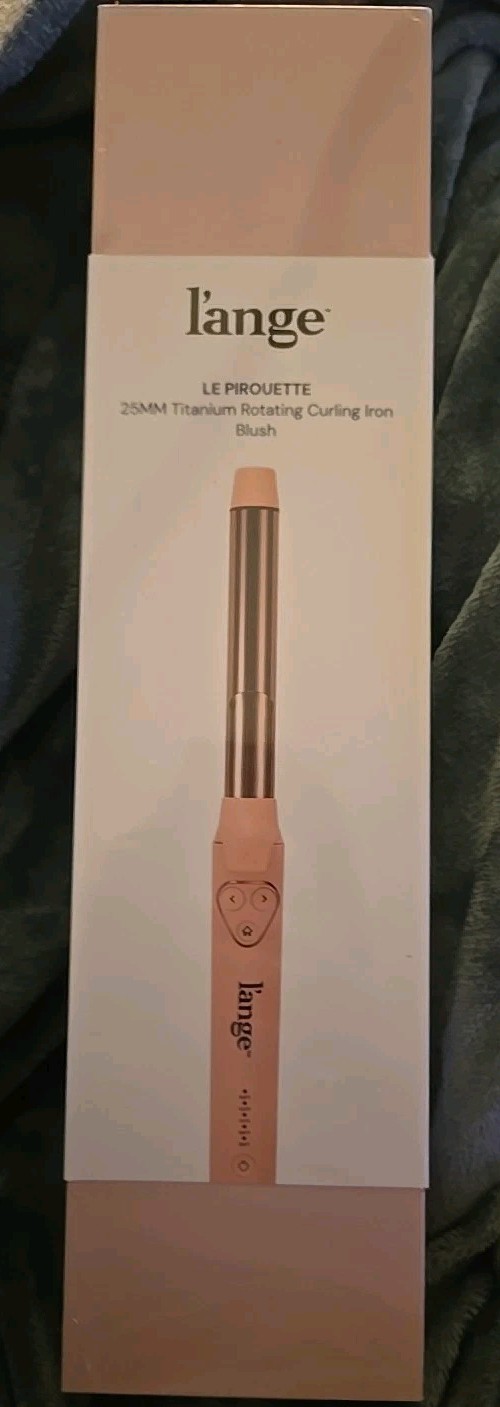 l’ange Blush 25mm 1” Le Pirouette Titanium Rotating Curling Iron New Sealed Box
