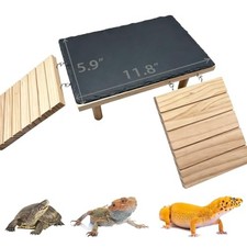 Bearded Dragon Basking Platform Reptile Hideout Climbing Tank Accessories