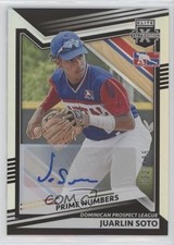 2022 Elite Extra Edition Prime Numbers A Signatures 32/185 Juarlin Soto Auto nd3