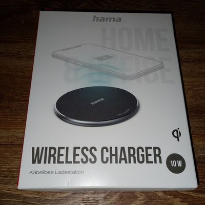 Hama Wireless Charger 10W - Kabellose Ladestation Induktiv Qi Schwarz