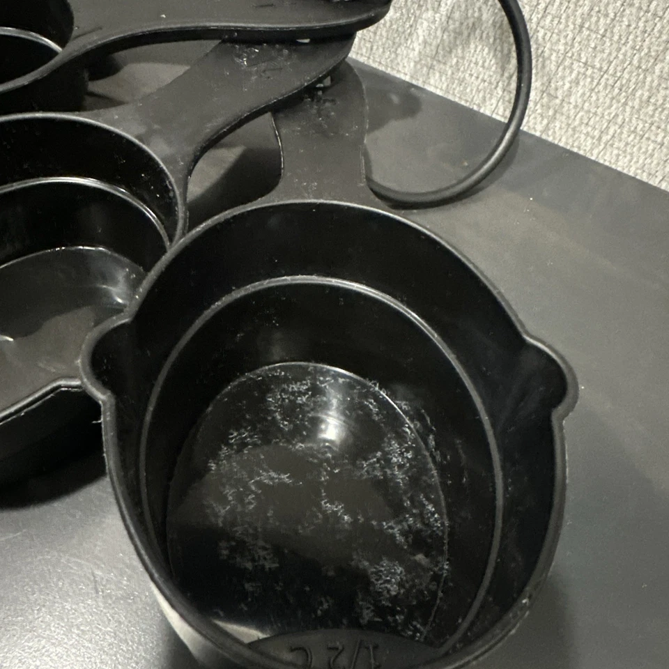 4件套黑色嵌套量杯和勺子-美国制造 — 第 3/4 张图片