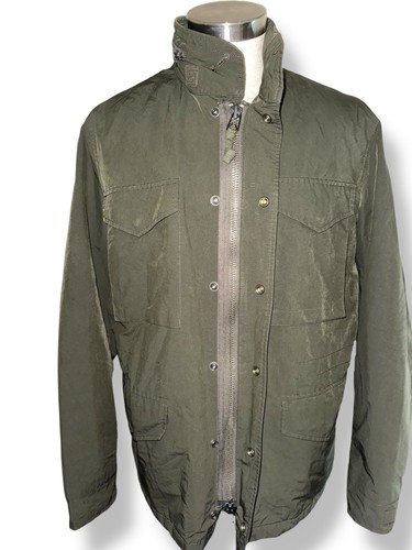 Abrigo WALLACE & BARNES Tareas Forrado de Lana Cremallera Completa Chaqueta | Capucha Talla L, Verde - Imagen 4 de 14