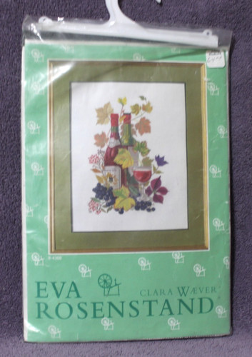 RED WINE STILL LIFE cross stitch kit EVA ROSENSTAND Clara Waever Pls read desc