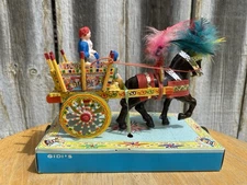 vtg Gidi’s Carrettino Siciliano Decorative Italy Folk Art Figurine Horse+Cart