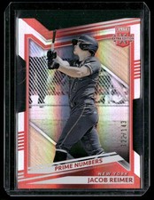 2022 Panini Elite Extra Edition #119 Jacob Reimer Prime Numbers B Die Cut #/143