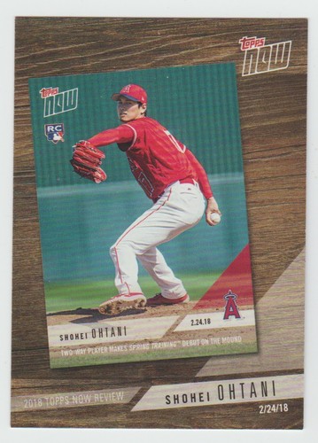 SHOHEI OHTANI 2019 Topps 2018 TOPPS NOW REVIEW #TN-2 Rare 2nd Year Card INVEST