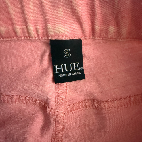 Hue Denim Capris Pink Acid Wash Stretch Capri Pants Size S - Picture 4 of 12