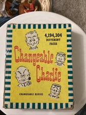 Changeable Charlie 1948 Vintage Block Puzzle Game Gaston Manufacturing Company