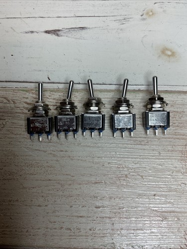 5 x Gaugemaster Switches Mini Centre Off Toggle Switches