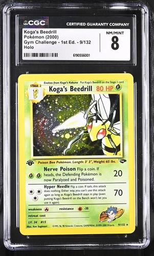 Koga's Beedrill (1st Edition) graded CGC 8 for sale on eBay
