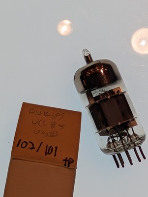 UCC85 26AQ8 Philips Double Triode Vacuum Tube Tested
