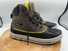 Nike Youth ACG Woodside waterproof boots Grey/Black size 6.5Y PREOWNED