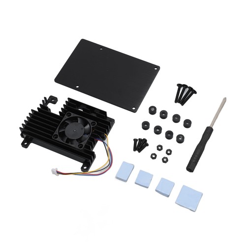 Aluminium Alloy Protective Case For Raspi 5 Anti Scratch Cooling Metal Hou AM - Afbeelding 10 van 24