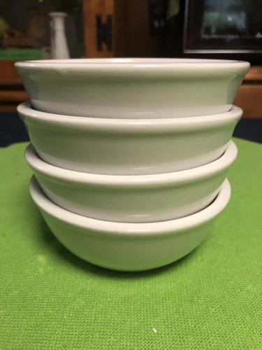 Oneida Crown Rego Bowls Cereal Dessert Fruit 5" White Restaurant Set of 4 Lovely - Picture 8 of 14