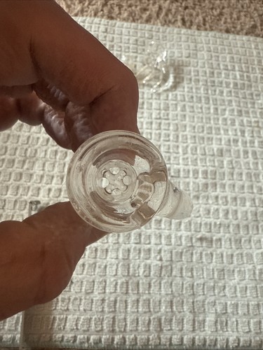 ¡CUERNO ASTILLADO! Diapositiva de vidrio con cuernos Sovereignty transparente de 18 mm OEM 100 % auténtica BROKE - Imagen 7 de 21