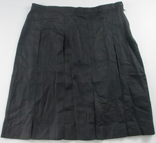 LANDS END Black School Uniform Pleated Skirt Womens 6 NEW  45
