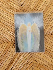 ACEO Original Angel Painting Spiritual Inspirational Healing Energy Acrylic Art