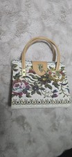 Vintage Gobelin Handtasche 70er 80er Blumenmu...
