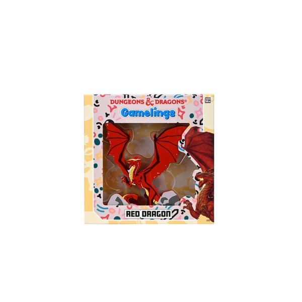 WizKids Dungeons & Dragons Gamelings: Red Dragon Wood Red Dragon-image