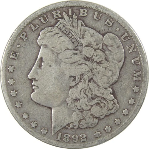 1892 O Morgan Silver Dollar VG Very Good $1 Coin SKU:I24325
