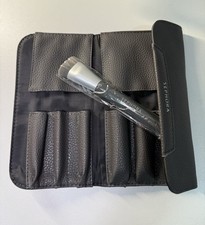 NEW SEPHORA Deluxe Charcoal Antibacterial Precision Sweep Brush Case