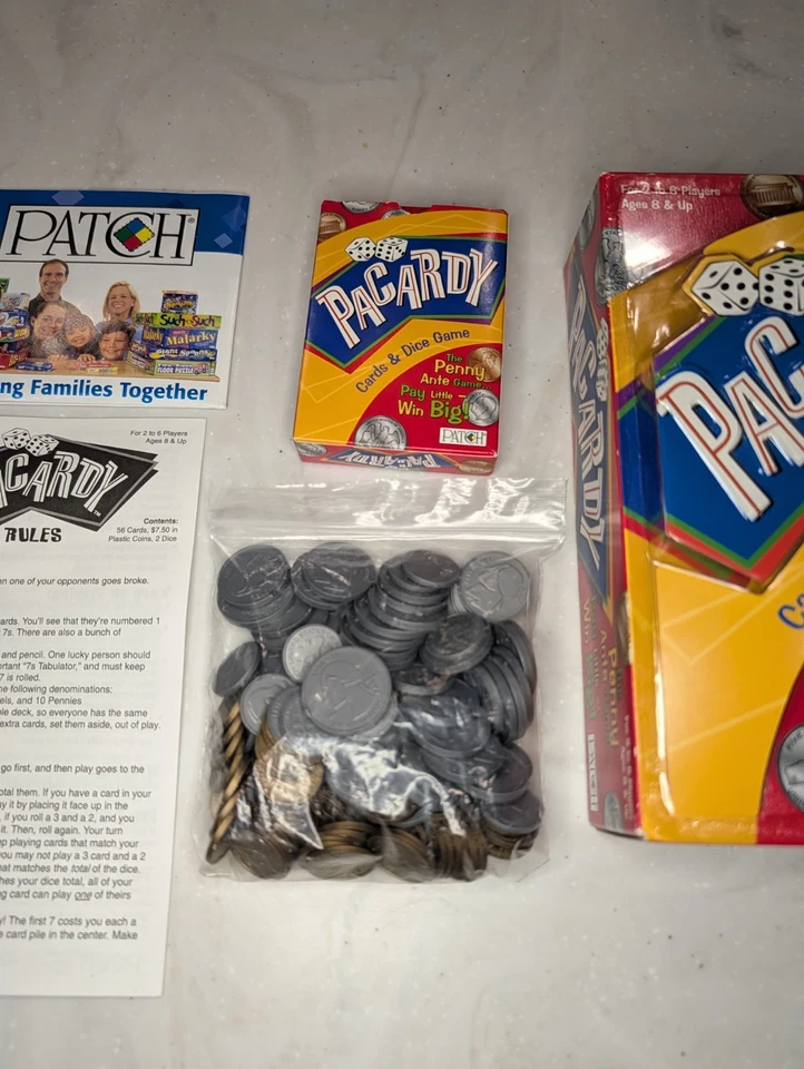 2005 Pacardy Cards & Dice Game The Penny Ante Game Patch Games - Image 3 of 4