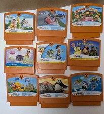 Vtech V Smile Motion Game Cartridges Lot Of 9: Toy Story 3, Winnie The Pooh   