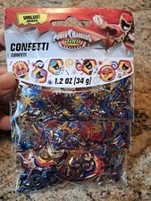 POWER RANGERS Dino Charge CONFETTI ~ Birthday Party Supplies - 1.2 Oz NIP