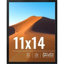 11x14 Picture Frame Black Wall Display with HD Plexiglass for 11 by 14 Photos