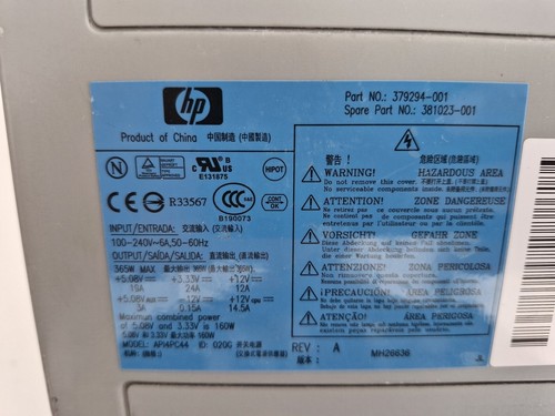 HP 379294-001 Netzteil - Afbeelding 4 van 5