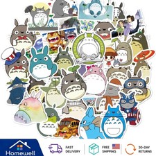 Delightful 50Pc Cartoon Totoro Vinyl Stickers for Water Bottles, Laptops  More