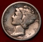 1917-S San Francisco Mint Silver Mercury Dime — photo 1