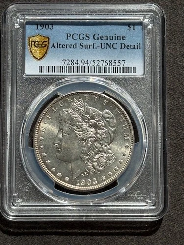 1903 Morgan Silver Dollar-PCGS Genuine-UNC Detail