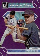 2023 Donruss Wade Boggs #28 Holo Purple Tampa Bay Devil Rays A13