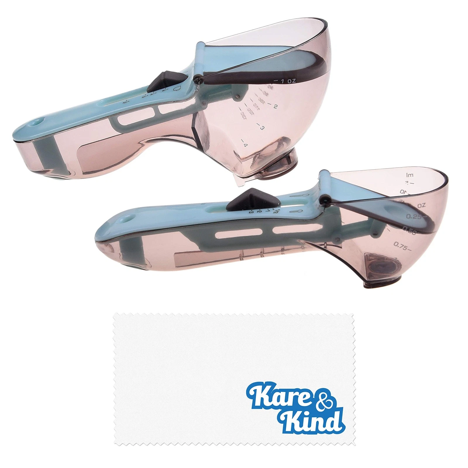 Adjustable Measuring Cups Spoons Set 2 PCS Large Small Imperial Metric Tool