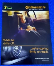 2006 CONTINENTAL "FIFA WORLD CUP BRASIL SPONSER" ORIGINAL COLOR TYRE PRINT AD