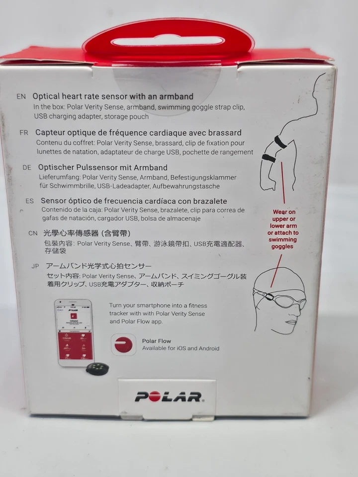 Brazalete Sensor de Ritmo Cardíaco Óptico Polar Verity Sense Bluetooth ANT+ Caja Dañada Foto 4 de 4