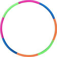 Kids Exercise Hoop Snap Together Detachable Adjustable Weight Size Plastic