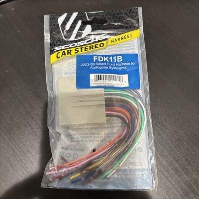 Brand New Scosche Car Stereo   Ford Wire Harness FDK11B