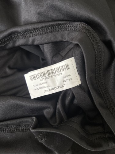 ZARA NWT Womens Belted Box Pleat Dress Black Sz S - Picture 8 of 9