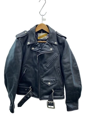 Schott Double Riders Chaqueta 36 Cuero Negro 4024 - Imagen 1 de 4