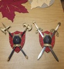 Set Of Japan Made Medieval Sword Plaques Collection Wall Decorative Arts — photo 1