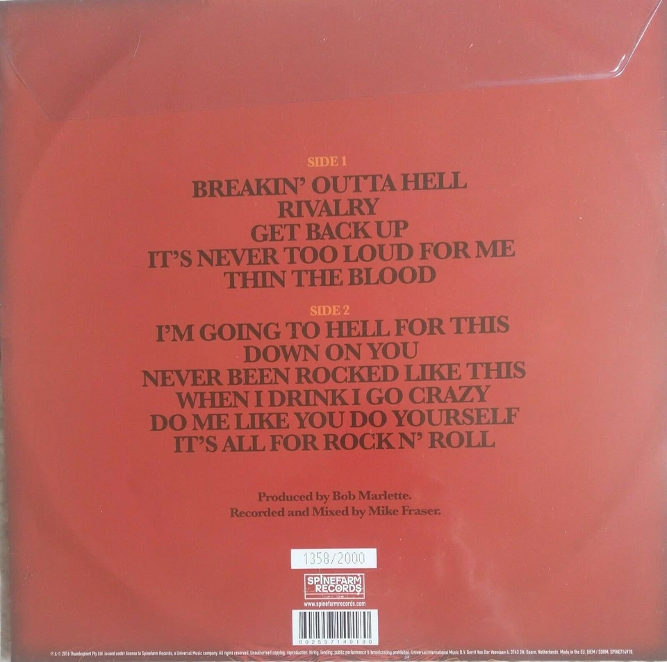 Airborne - Breakin outta hell Limited Picture Vinyl LP 2000 worldwide NEW - Bild 3 von 4