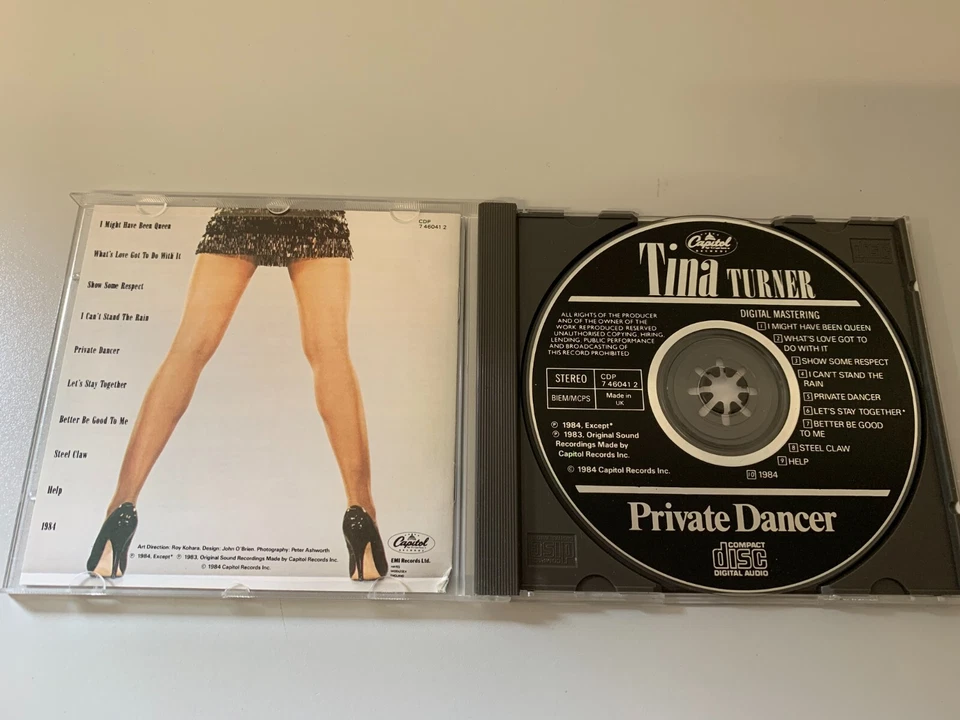 Tina Turner – Private Dancer -made in UK- CD Album © 1984 (black face) - Bild 2 von 3