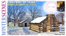 COVERSCAPE computer generated "Winter Scenes" set of 2 forever 2020 U/O fdc