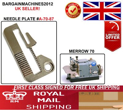 NADELPLATTE #A-70-87 FÜR MERROW 70 INDUSTRIELLE NÄHMASCHINE TEIL