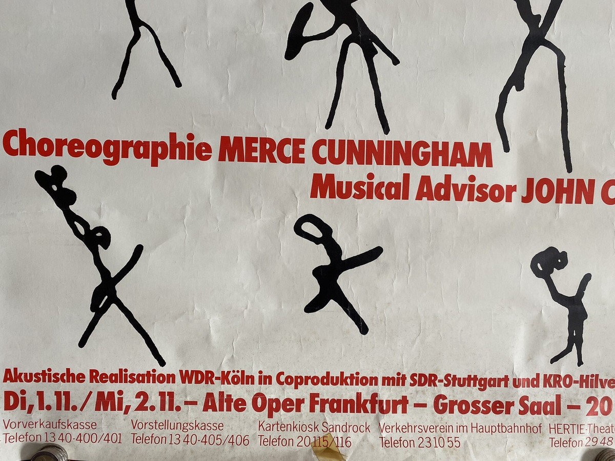 Affiche originale Merce Cunningham Dance Company New York | eBay